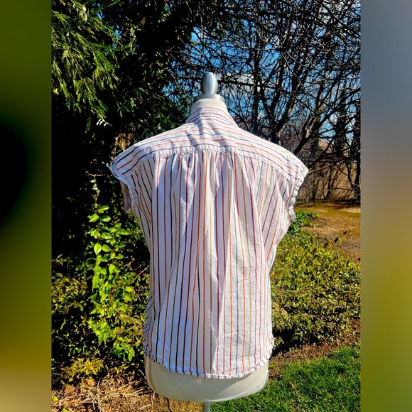 MADWELl Striped Button-Up Women's Top - Picture 6 of 6